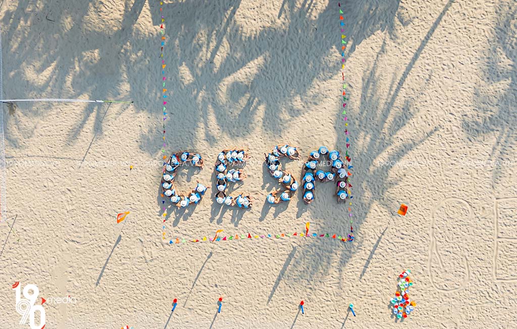 Xếp chữ flycam teambuilding đẹp Xếp chữ flycam teambuilding đẹp