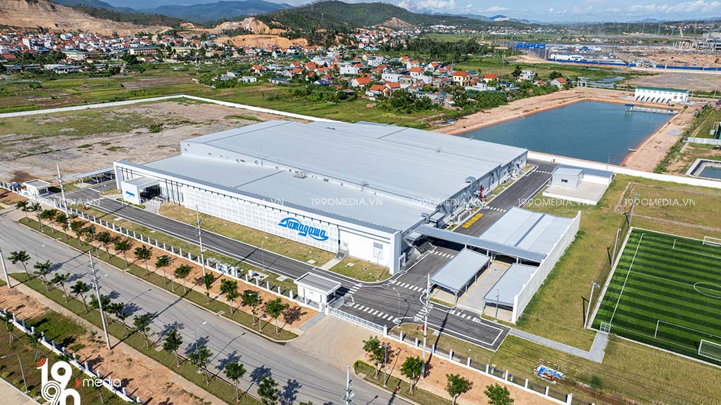 Khu công nghiệp Amata Quảng Ninh flycam