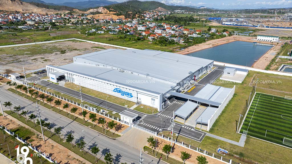 Khu công nghiệp Amata Quảng Ninh flycam