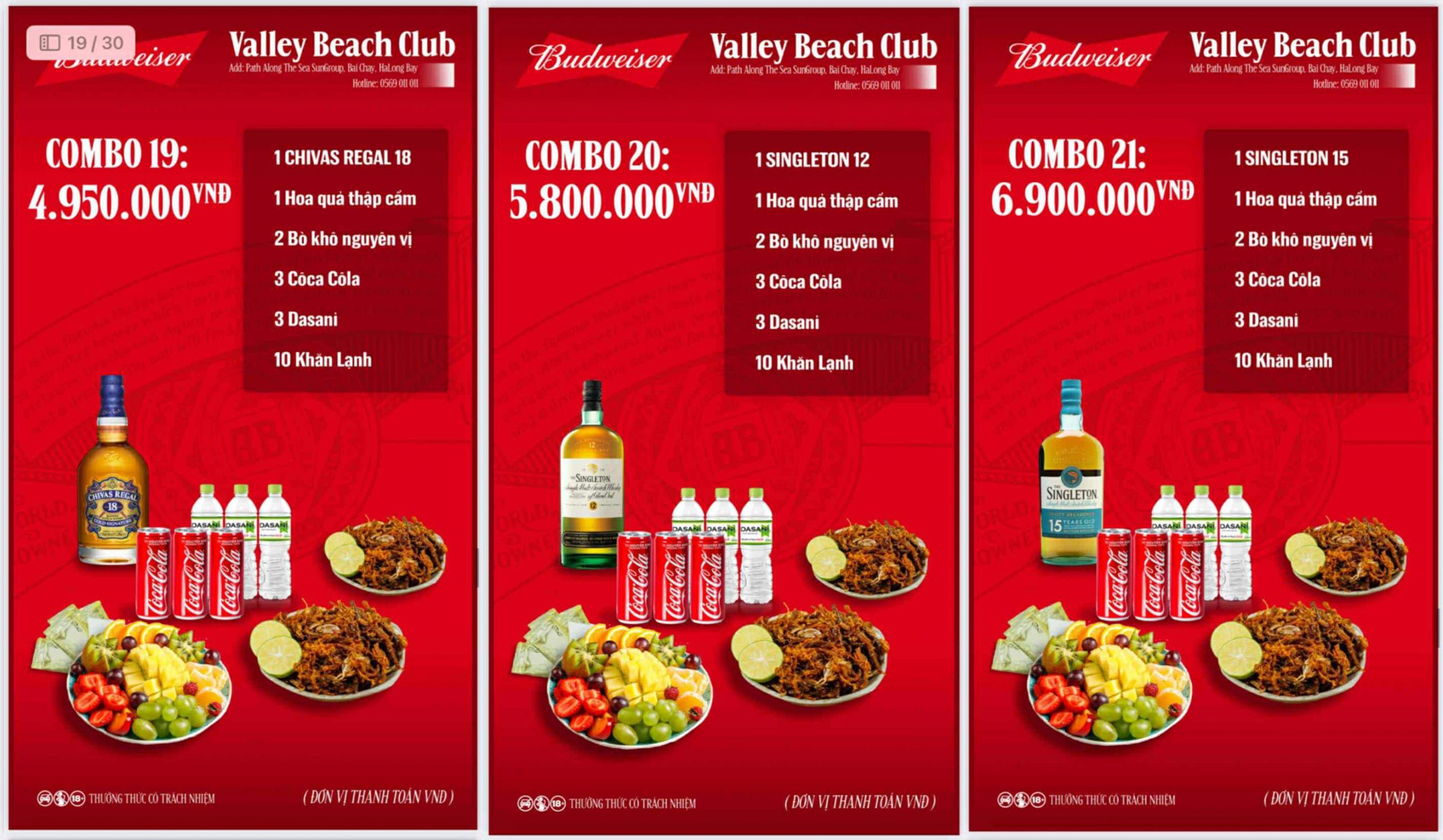 Bảng giá combo ăn chơi tại Valley Hạ Long 