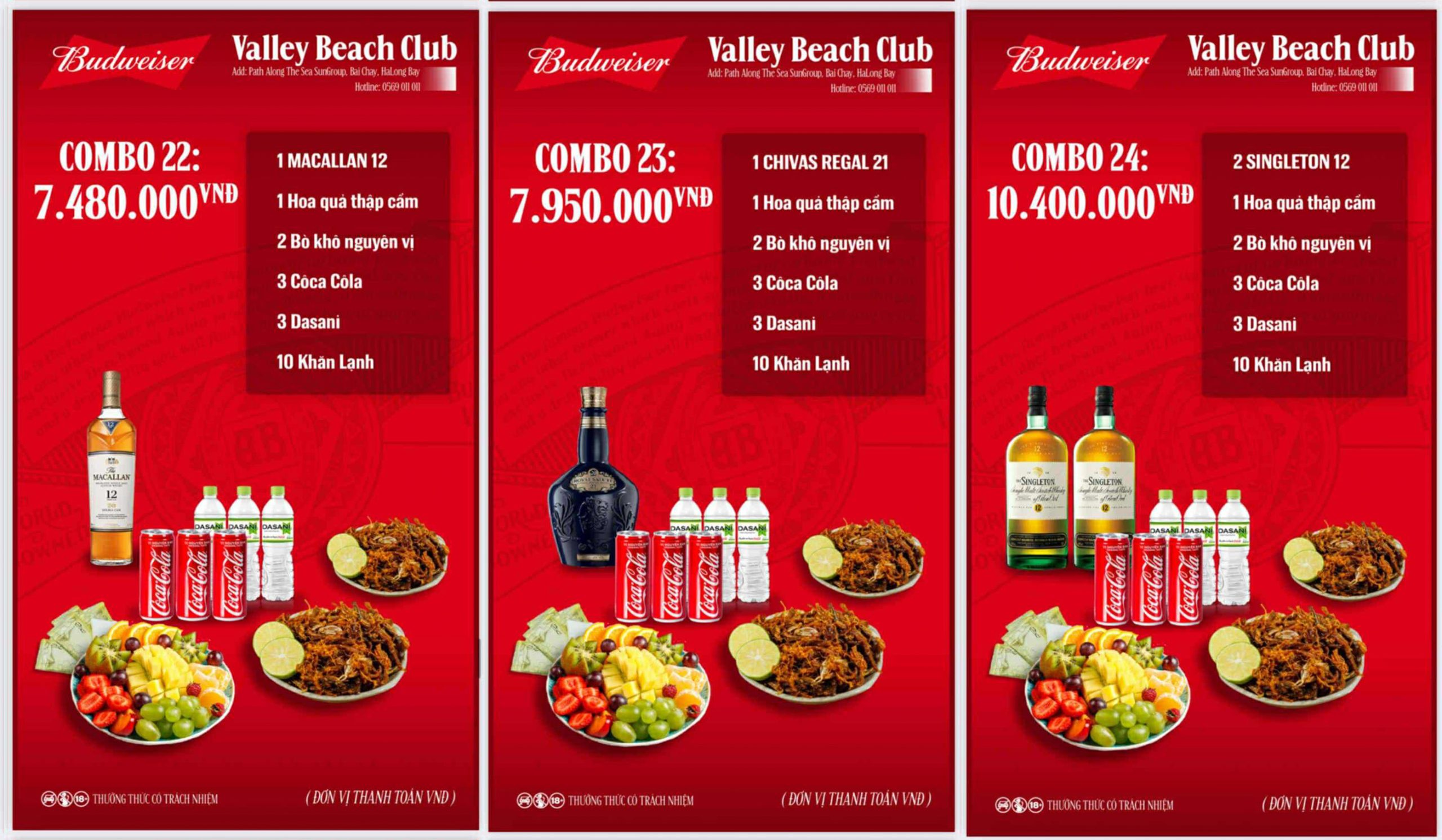 Bảng giá combo ăn chơi tại Valley Hạ Long 